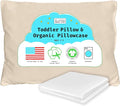 Organic Toddler Pillow Made in the USA and Organic Cotton Pillowcase by MyLittleNorthStar