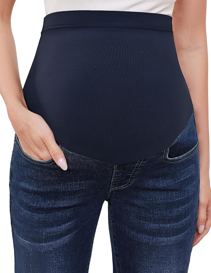 GLAMIX Women's Stretch Maternity Bootcut Jeans - Image 2