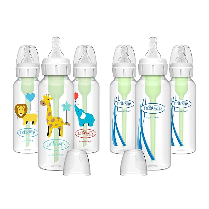 Dr. Brown’s Natural Flow® Anti-Colic Options+™ Narrow Baby Bottles 8 oz/250 mL by DrBrowns