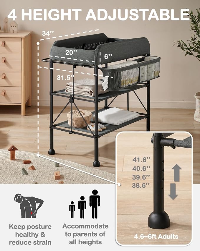 BEKA Diaper Changing Station, Portable Changing Table - Image 2