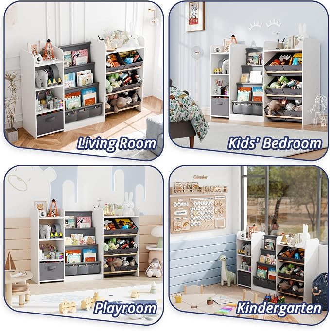 Kids Toy Book Storage Organizer - Image 7