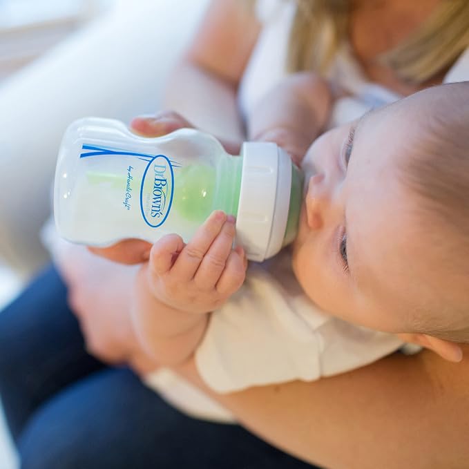 Dr. Brown's Natural Flow Anti-Colic Options+ Wide-Neck Baby Bottles 5 oz/150 mL - Image 8