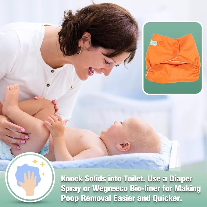 wegreeco Cloth Diapers 6 Pack - Image 5
