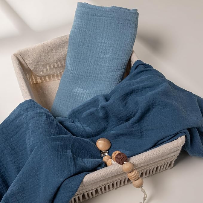 GLLQUEN BABY Muslin Swaddle Blankets, Breathable Swaddle Wrap - Image 9