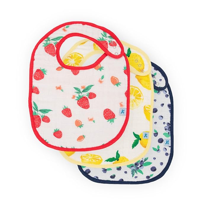 Little Unicorn Premium Classic Bib 3 pack | Adjustable as baby grows | Soft by LittleUnicorn