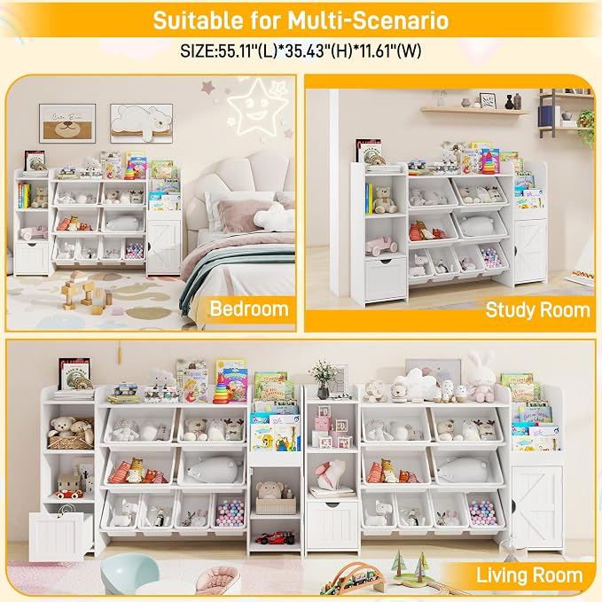Vabches 55" Large Kids Toy Organizer - Image 7