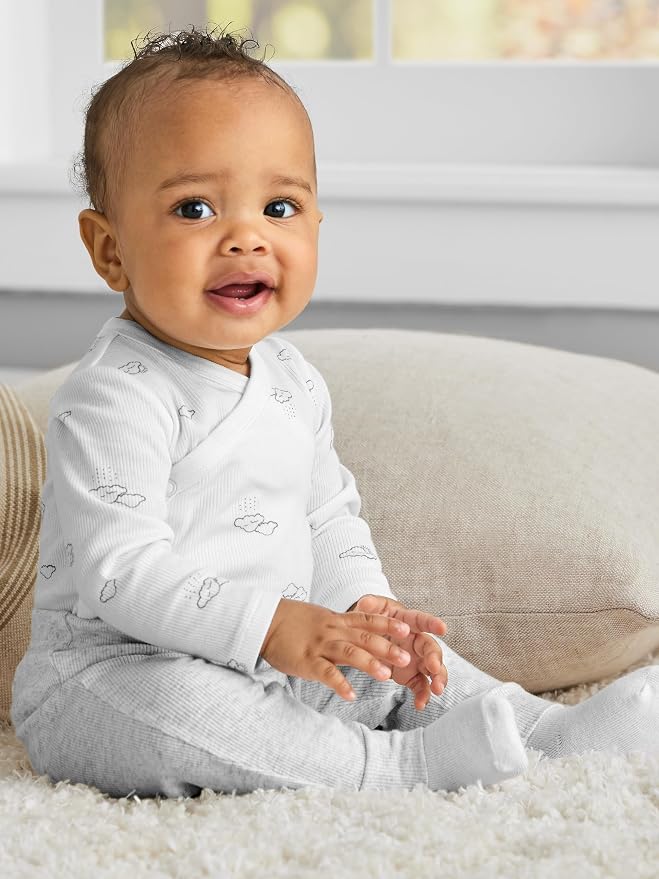 Simple Joys by Carter's unisex-baby 4-pack Side Snap Bodysuit - Image 3