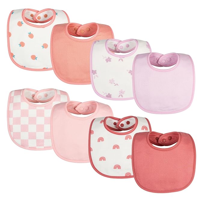 Tiny Twinkle 8 Pack Baby Bibs for Drooling and Teething – Waterproof & by TinyTwinkle
