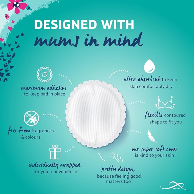 Lil-Lets Nursing Pads – 120 Individually Wrapped, Ultra-Thin, Absorbent & - Image 4