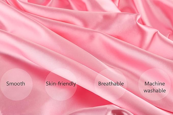 Satin Nursing Pillow Cover Set 2 Pack Ultra Soft Silk Compatible - Image 2