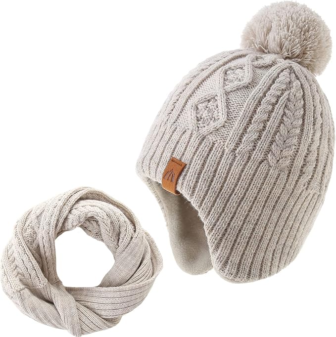 LMLALML Boys Winter Hat Earflap Knitted Beanie by LMLALML