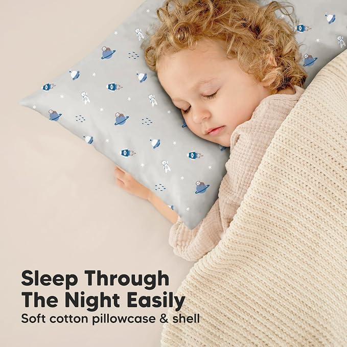 KeaBabies Toddler Pillow with Pillowcase, Jumbo 14X20 - Image 7