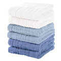 Muslin Baby Washcloths 6 Pack, 100% Cotton Wash Cloths by Unnivoll