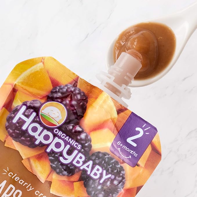 Happy Baby Organics Stage 2 Baby Food Pouches, Gluten Free, Vegan & Healthy - Image 5