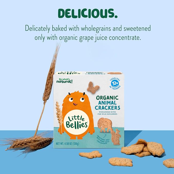 Little Bellies Organic Animal Crackers Toddler Snack - Image 5