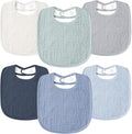Susurration Muslin Baby Drool Bibs 6Pack Soft Square Adjustable Baby Bandana by Susurration