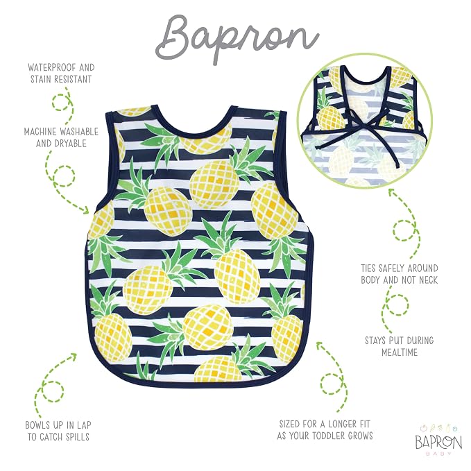 BapronBaby Pineapple Stripes Bapron - Image 2