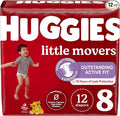 Huggies Size 8 Diapers, Little Movers Baby Diapers, Size 8, 12 Ct, Packaging by Huggies%C2%AE