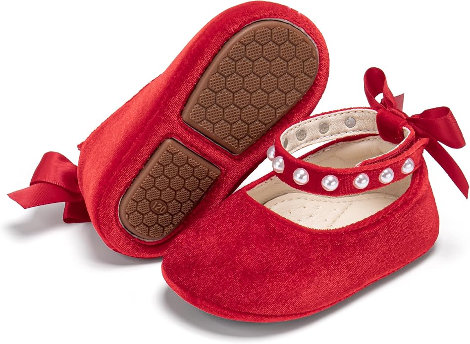 Baby Girls Mary Jane Flats by PHIRAMIN
