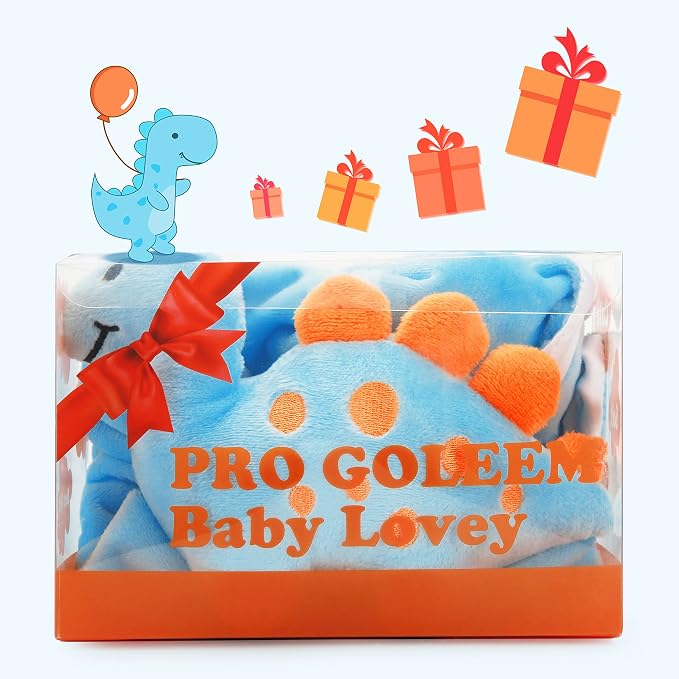 Pro Goleem Dinosaur Security Blanket Soft Loveys - Image 7