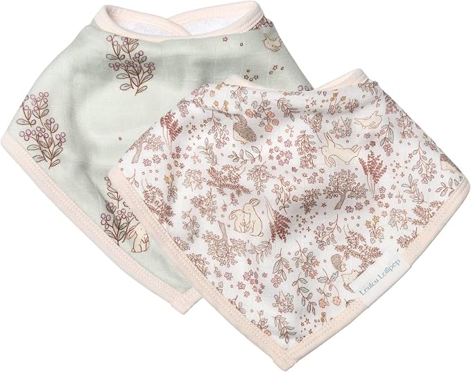 Loulou Lollipop Soft Breathable and Absorbent Muslin Bandana Bib Drool Bib Set by LoulouLollipop