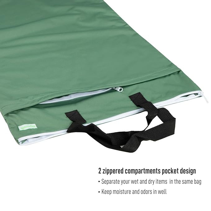 wegreeco Reusable Hanging Wet Dry Cloth Diaper Bag - Image 3