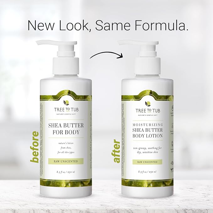 Tree to Tub Unscented Shea Butter Body Lotion - Image 4