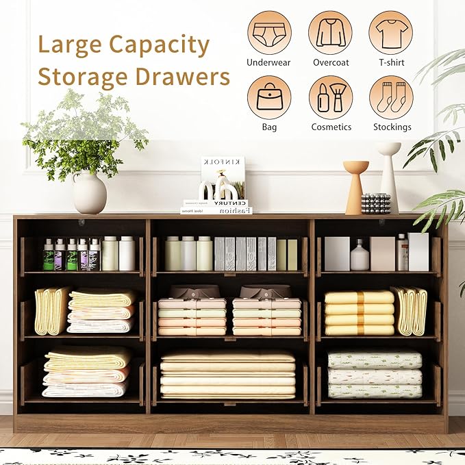 9 Drawer Dresser for Bedroom - Image 4