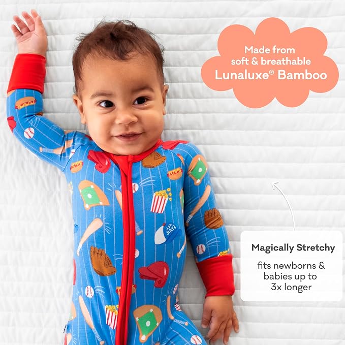 Little Sleepies Pajamas for Baby Boys & Girls, Viscose from Bamboo Baby Pajamas - Image 3