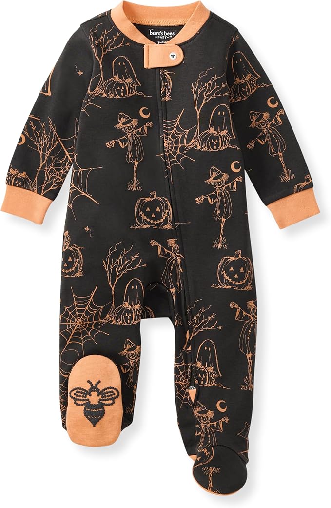 Burt’s Bees Baby Boys' One-Piece Sleep and Play 100% Organic Cotton PJs by BurtsBeesBaby