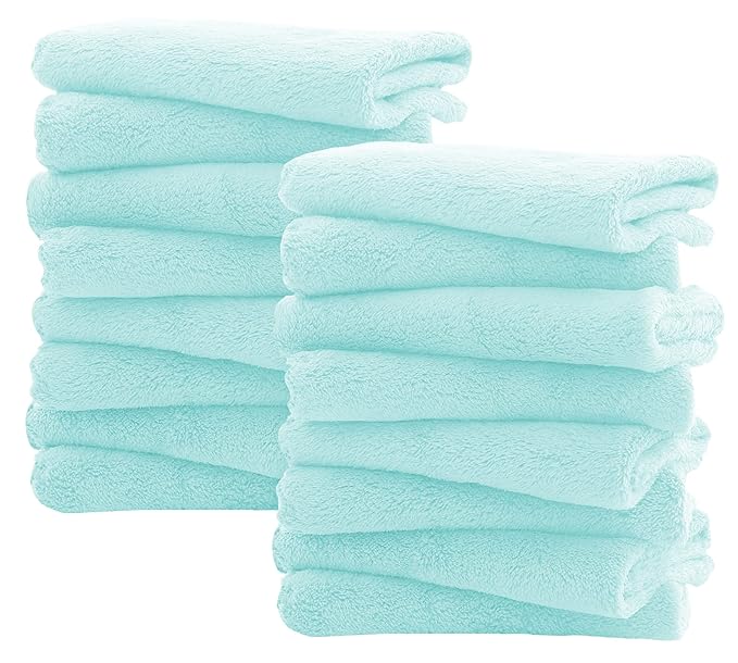 16 Pack Burp Cloths for Baby by Spotted+Play