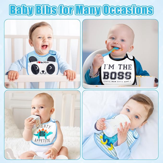 Cotton Waterproof Baby Bibs - Image 6