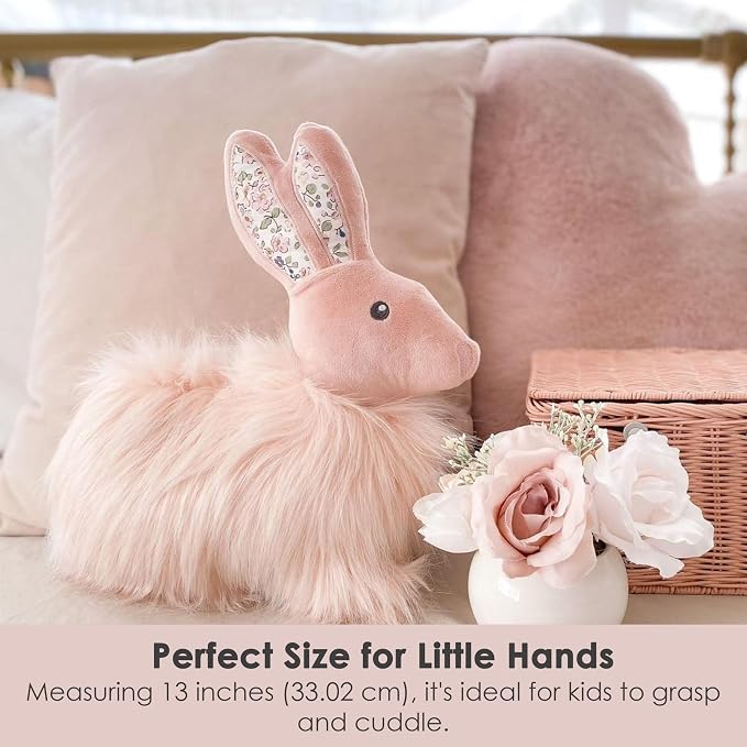 MON AMI Fluffy Bunny Décor Pillow, Soft & Cuddly Plush, Premium Throw Pillow - Image 3
