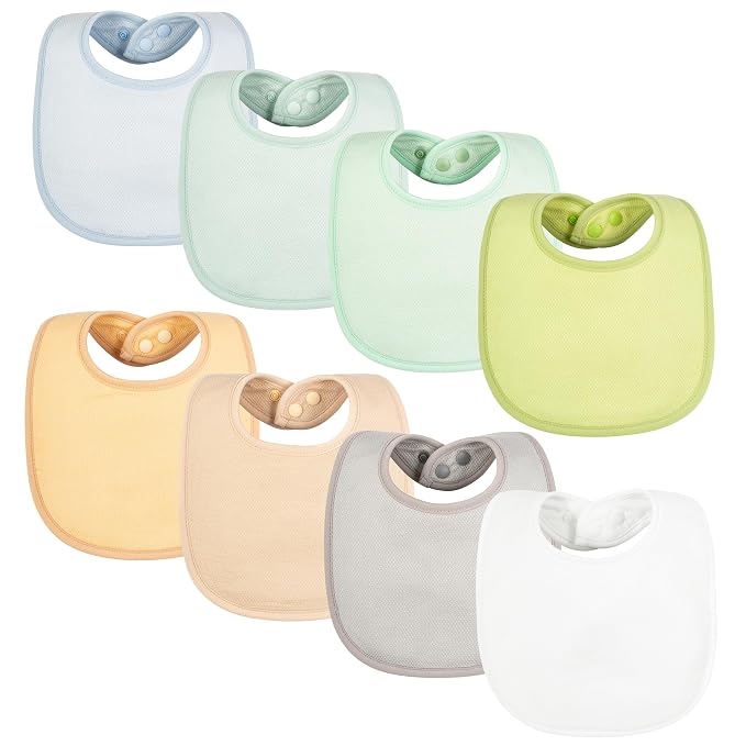 Tiny Twinkle 8 Pack Baby Bibs for Drooling and Teething – Waterproof & by TinyTwinkle