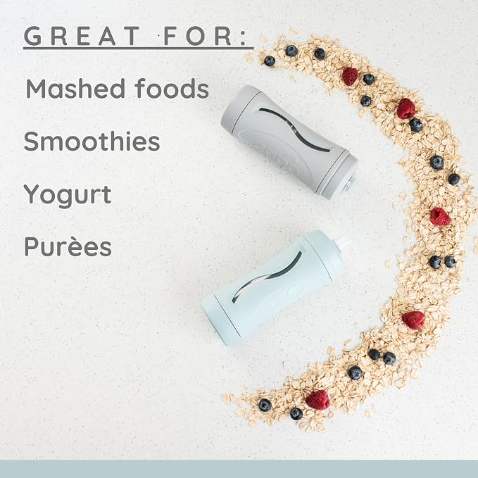 Subo Baby Food Bottle Starter Set | No Mess Baby Toddler Self Feeder | Squeeze - Image 7