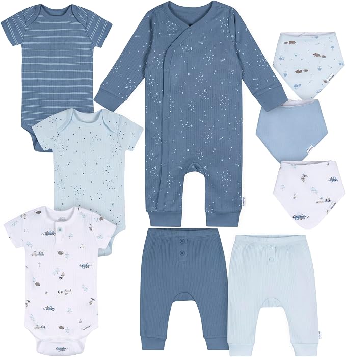 Gerber unisex-baby 9-piece Baby Gift Set by Gerber