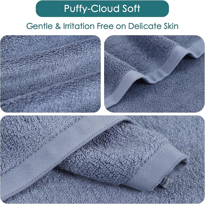 Baby Washcloths 12 Pack, 10x10 inch Ultra Soft Small Wash Cloths - Image 9