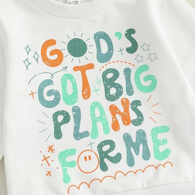 Nyapruwe Toddler Baby Boy Fall Outfit Funny Print Long Sleeve Sweatshirt - Image 5