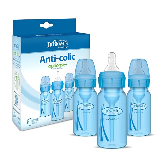 Dr. Brown's Natural Flow Anti-Colic Options+ Narrow Baby Bottles 4 oz/120 mL - Image 3