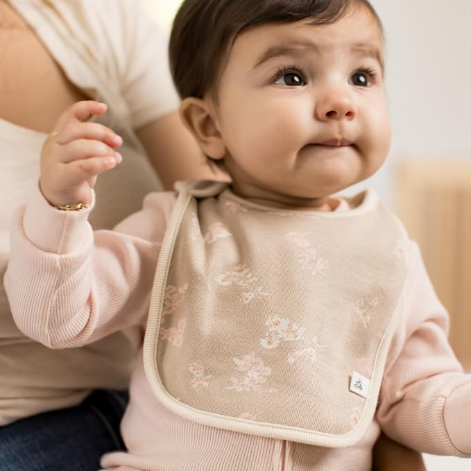 Burt's Bees Baby Organic Baby Bibs – 100% Cotton Newborn Infant Bibs - Image 3
