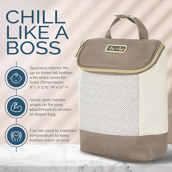 Itzy Ritzy Insulated Bottle Bag – Keeps Bottles Warm or Cool - Image 4