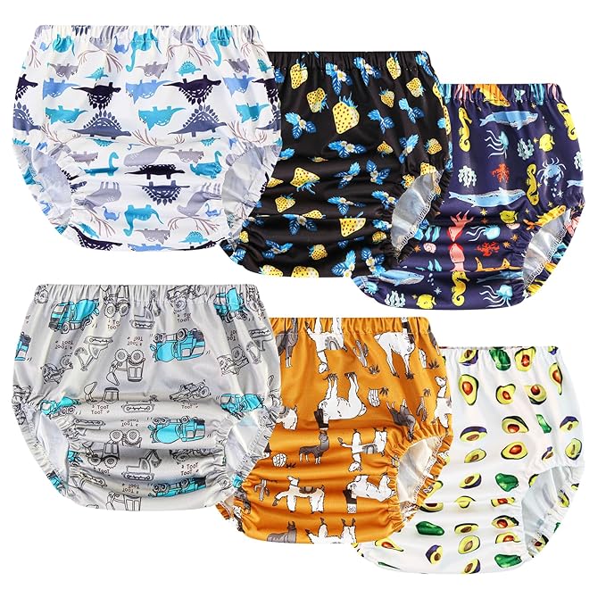 Joyo roy Plastic Underwear for Toddlers Cloth Diaper Cover Rubber Pants for by Joyoroy