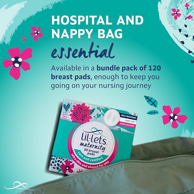 Lil-Lets Nursing Pads – 120 Individually Wrapped, Ultra-Thin, Absorbent & - Image 5