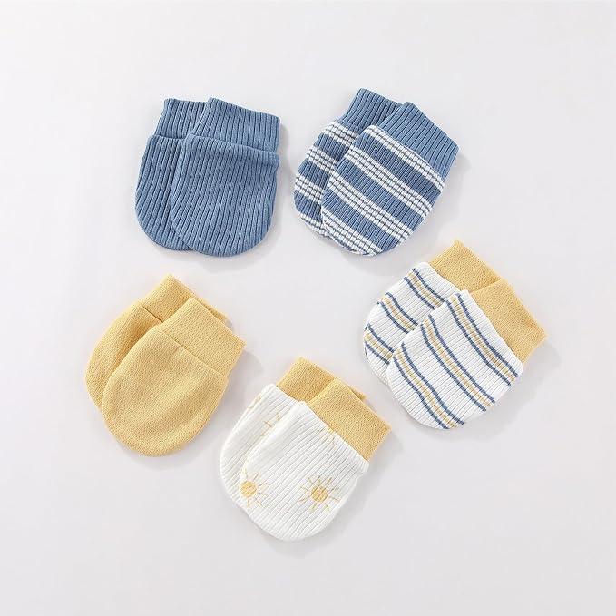 15 Pack Infant Hats Gloves Socks Unisex Baby Boy Girl Accessories Set Cotton - Image 6