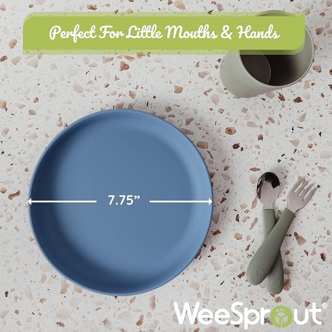 WeeSprout Baby & Toddler Non-Suction Plates - Image 3