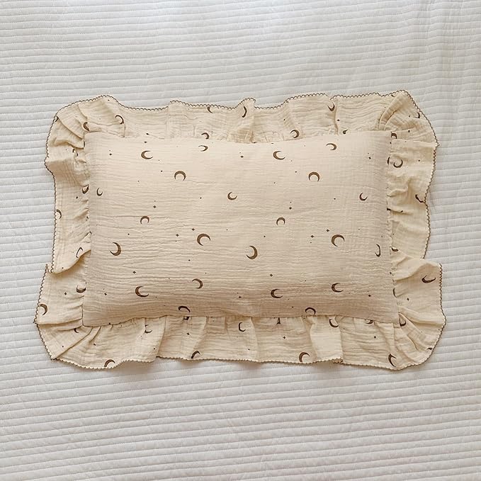 BuLuTu Muslin Toddler Pillowcases Girls Boys, Soft Breathable Cotton Kids by BuLuTu