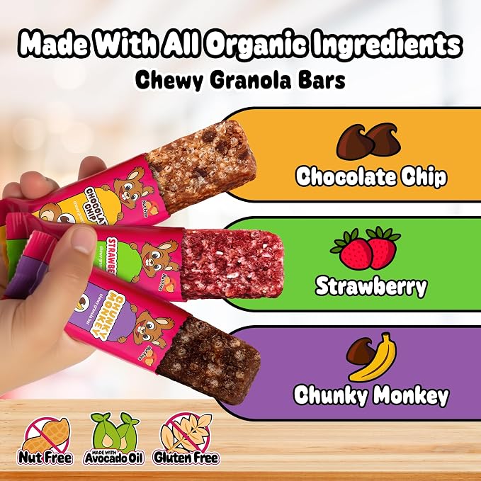 Snakkidz Organic Chewy Granola Bar, Allergen Free, Made - Image 6