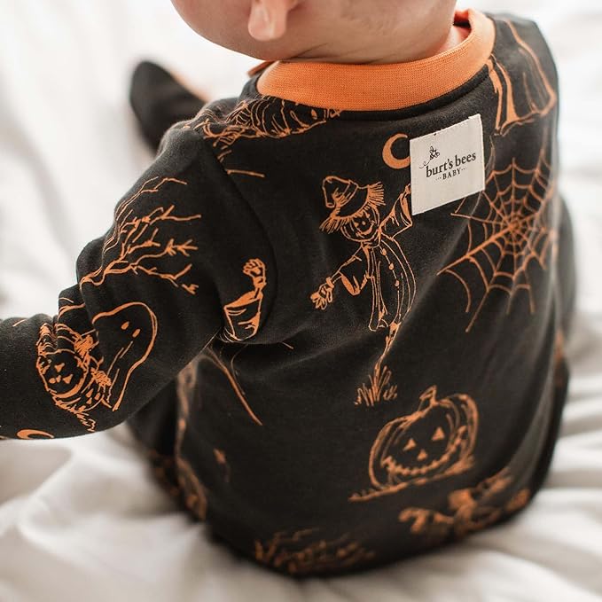 Burt’s Bees Baby Boys' One-Piece Sleep and Play 100% Organic Cotton PJs - Image 5