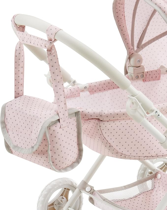 Olivia's Little World Polka Dot Princess Baby Doll Pram Stroller - Image 7
