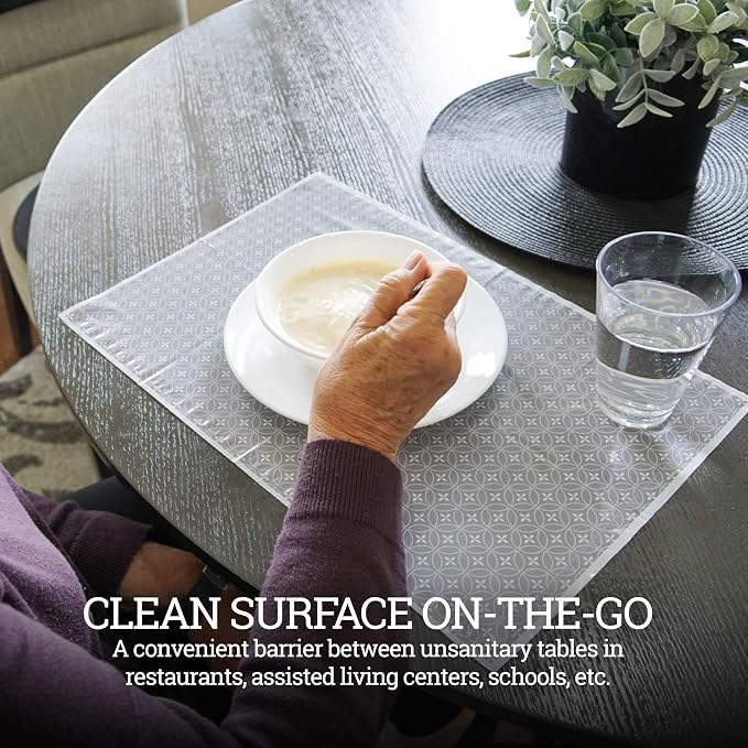Gray and White Disposable Placemats - Image 8